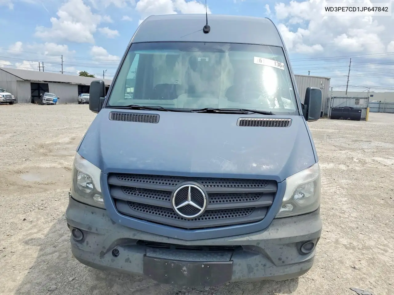 2018 Mercedes-Benz Sprinter 2500 VIN: WD3PE7CD1JP647842 Lot: 61771136