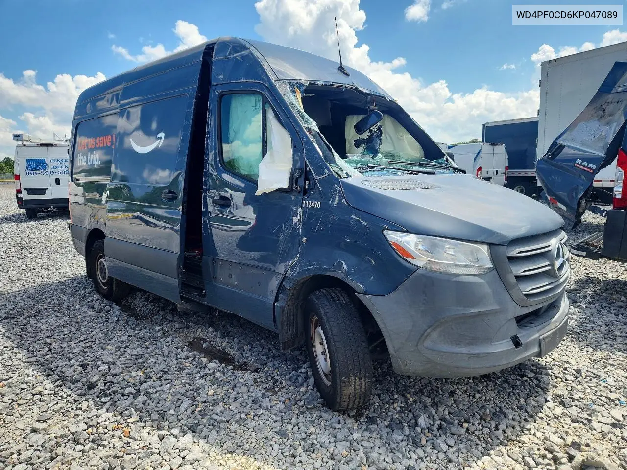 2019 Mercedes Benz Sprinter 2500 VIN: WD4PF0CD6KP047089 Lot: 56453226