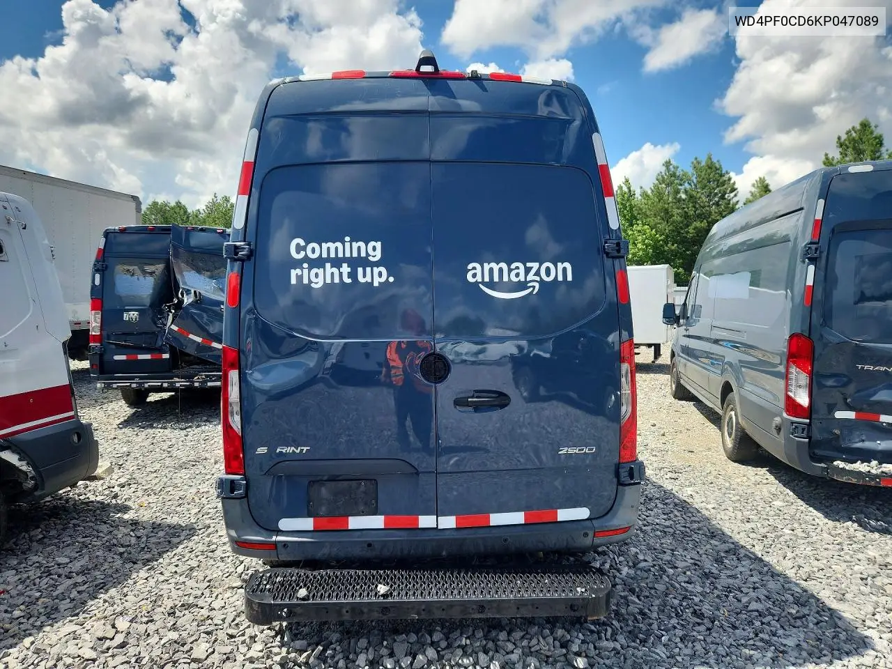 2019 Mercedes Benz Sprinter 2500 VIN: WD4PF0CD6KP047089 Lot: 56453226
