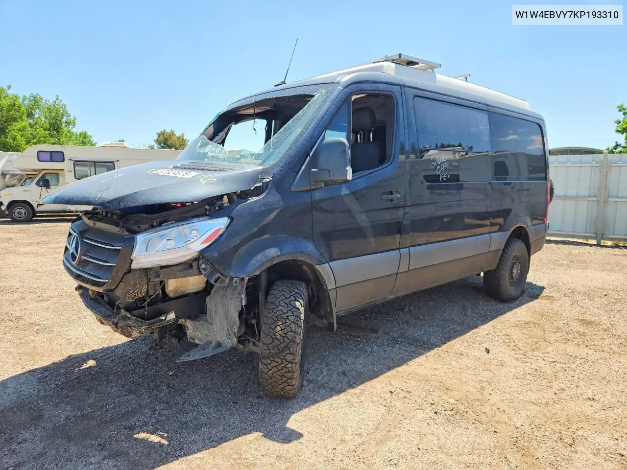 2019 Mercedes-Benz Sprinter VIN: W1W4EBVY7KP193310 Lot: 57324976