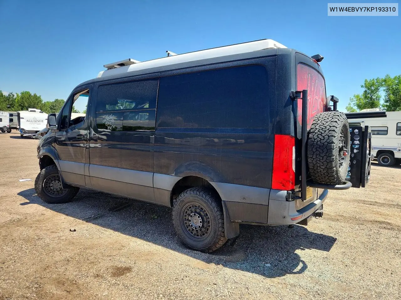 2019 Mercedes-Benz Sprinter VIN: W1W4EBVY7KP193310 Lot: 57324976