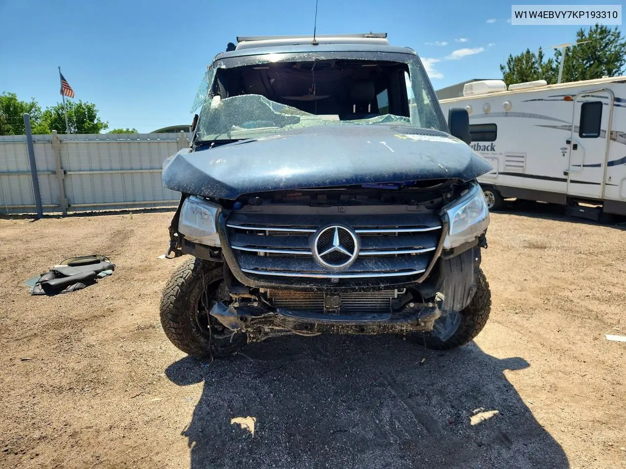 2019 Mercedes-Benz Sprinter VIN: W1W4EBVY7KP193310 Lot: 57324976