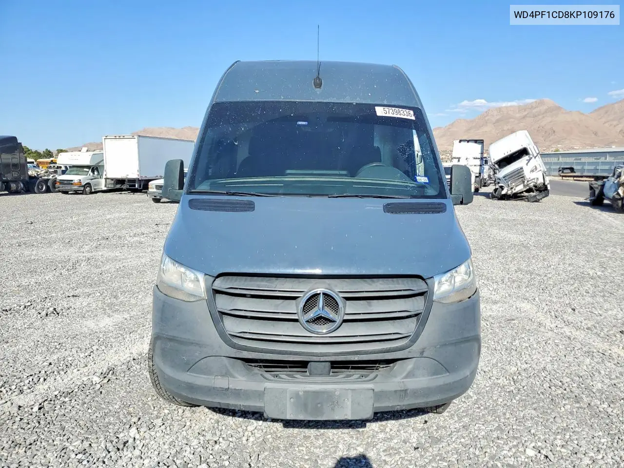 2019 Mercedes-Benz Sprinter 2500 VIN: WD4PF1CD8KP109176 Lot: 57398336