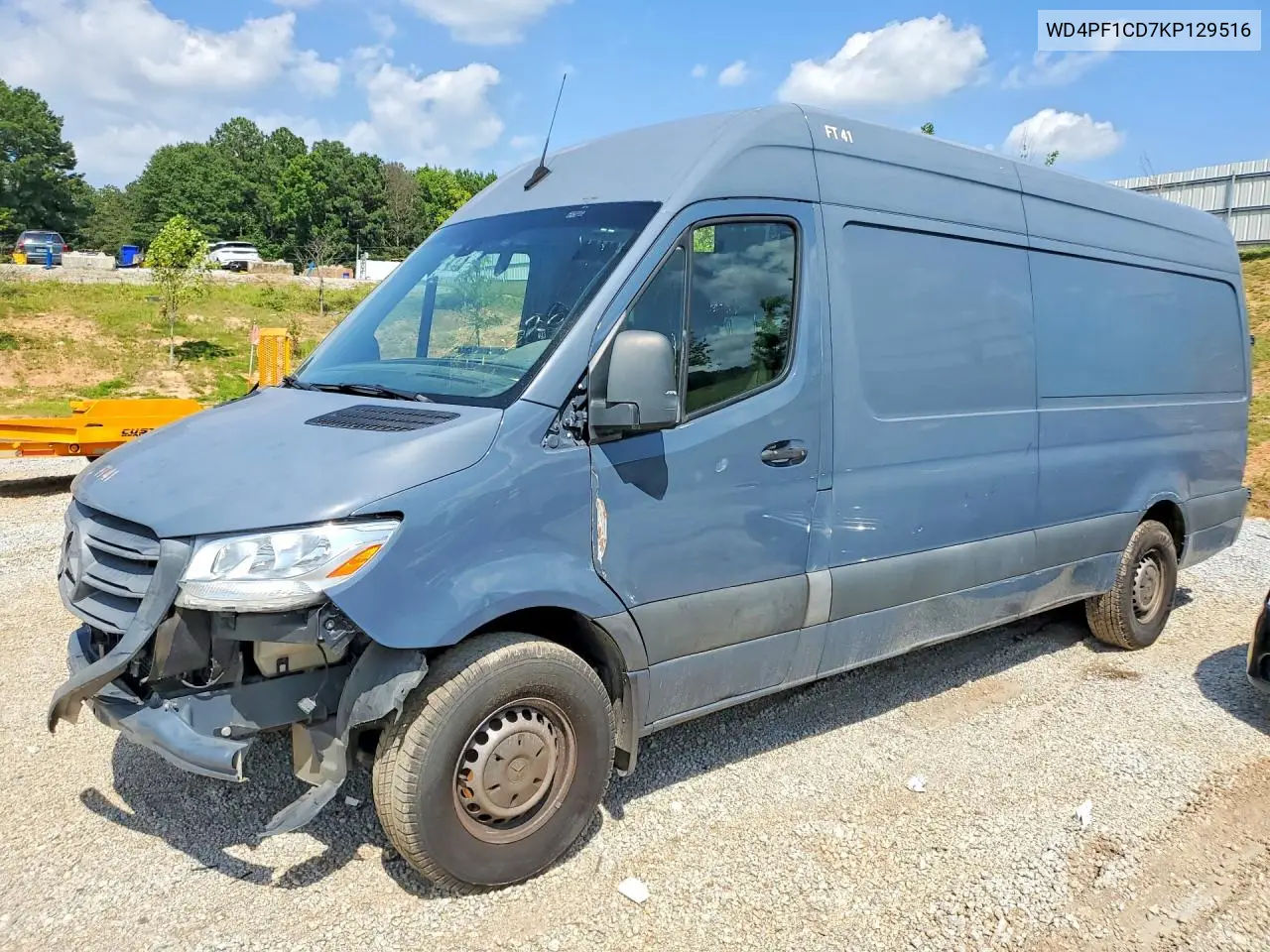 2019 Mercedes-Benz Sprinter 2500/3500 Delivery Van VIN: WD4PF1CD7KP129516 Lot: 58323906