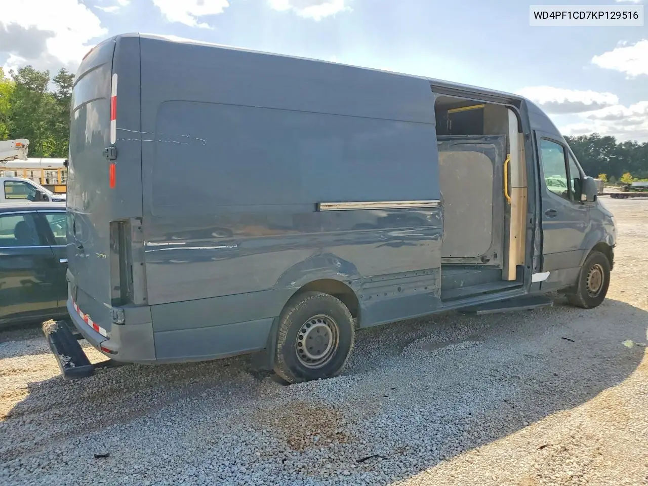 2019 Mercedes-Benz Sprinter 2500/3500 Delivery Van VIN: WD4PF1CD7KP129516 Lot: 58323906
