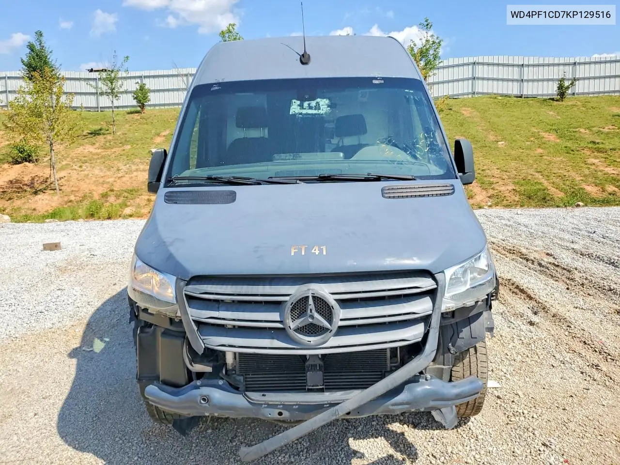 2019 Mercedes-Benz Sprinter 2500/3500 Delivery Van VIN: WD4PF1CD7KP129516 Lot: 58323906