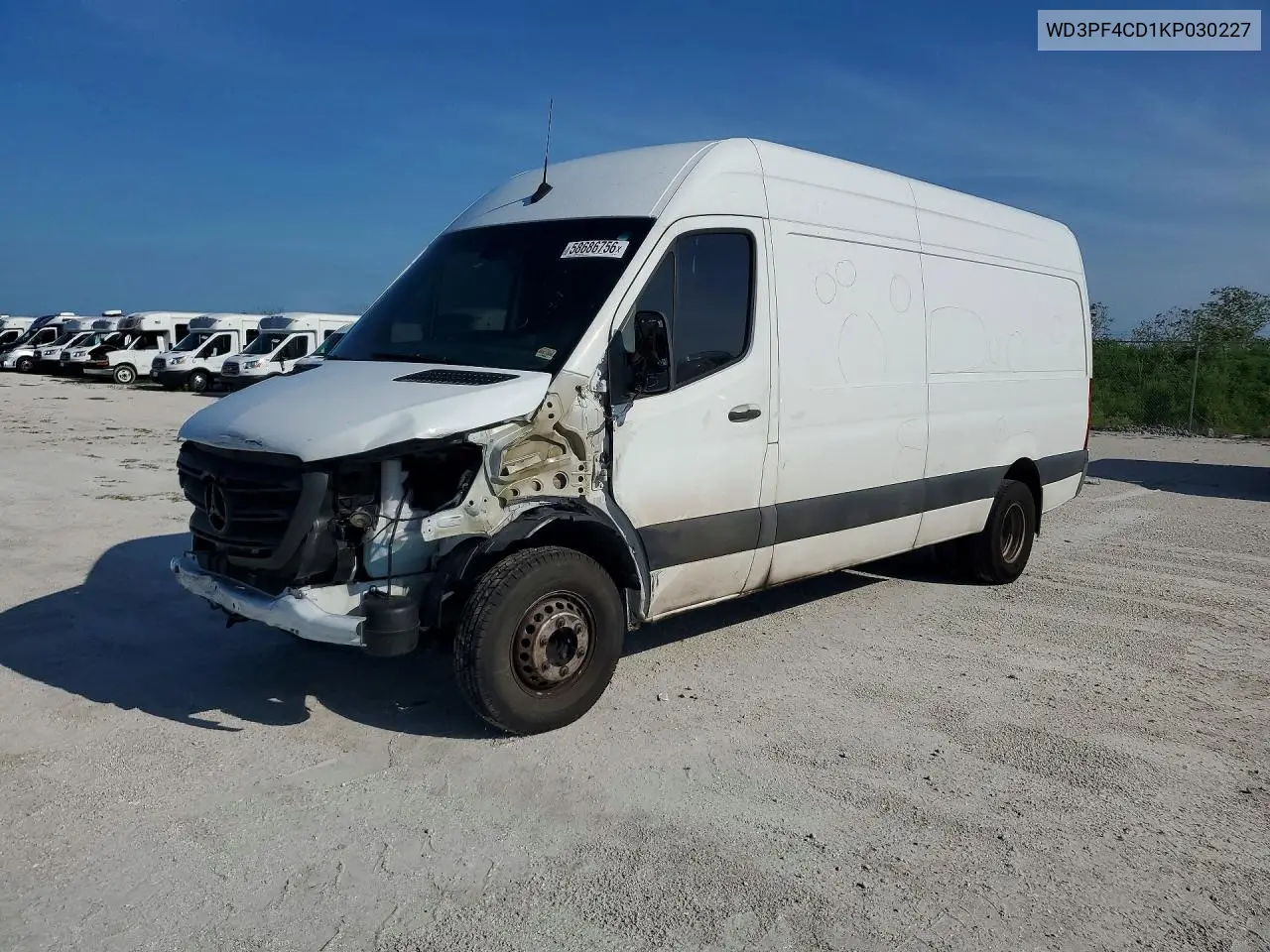2019 Mercedes-Benz Sprinter 3500/4500 VIN: WD3PF4CD1KP030227 Lot: 58686756