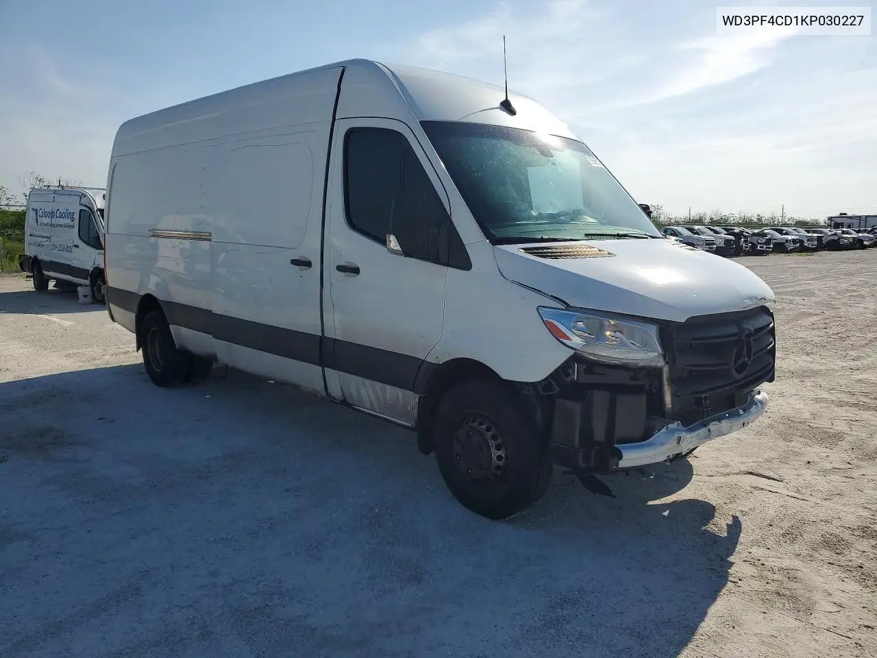 2019 Mercedes-Benz Sprinter 3500/4500 VIN: WD3PF4CD1KP030227 Lot: 58686756