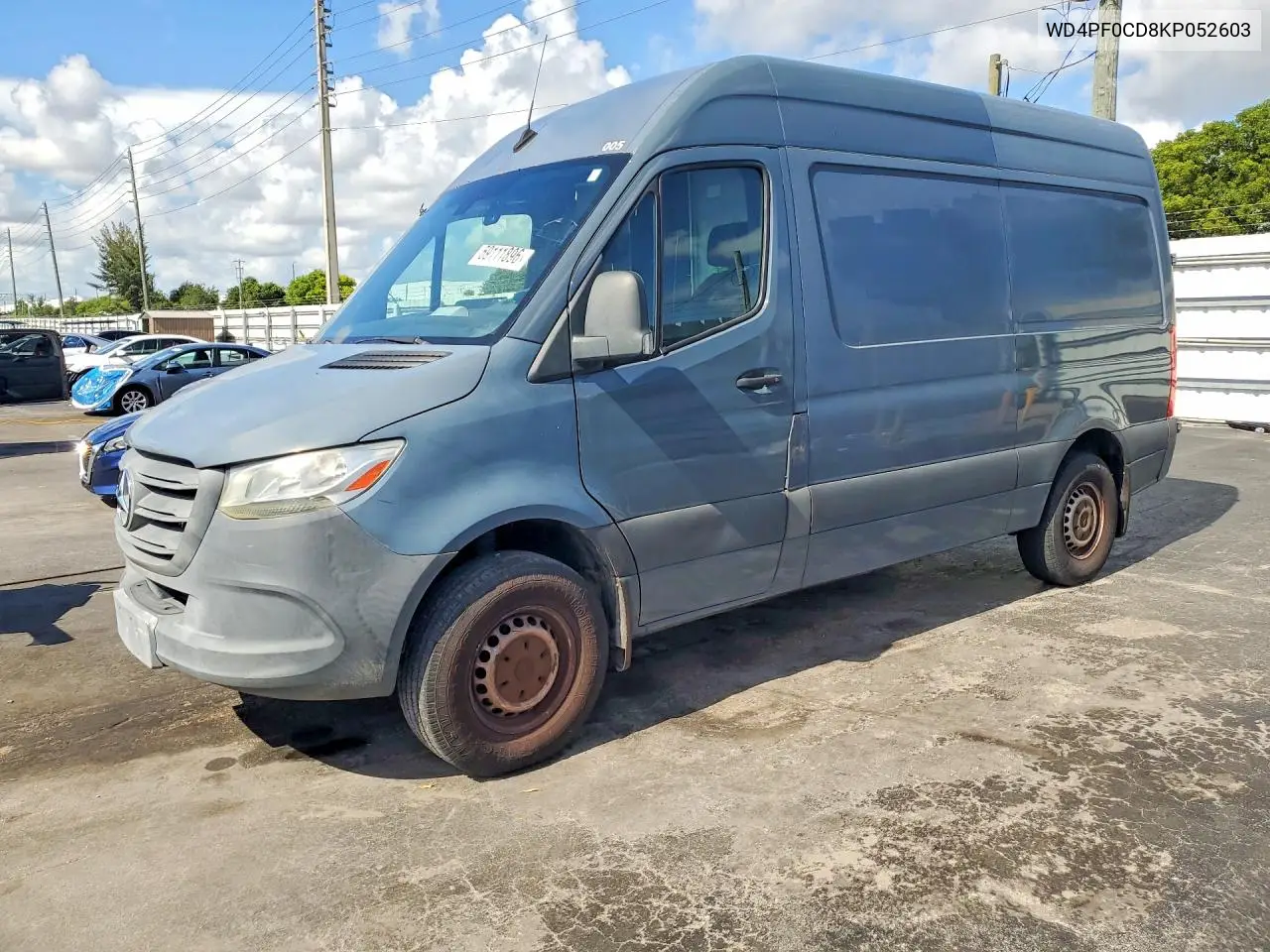 2019 Mercedes-Benz Sprinter 2500 VIN: WD4PF0CD8KP052603 Lot: 59111896