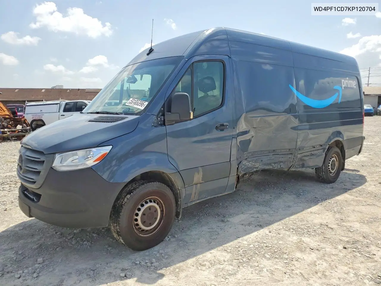 2019 Mercedes-Benz Sprinter 2500/3500 VIN: WD4PF1CD7KP120704 Lot: 59185396