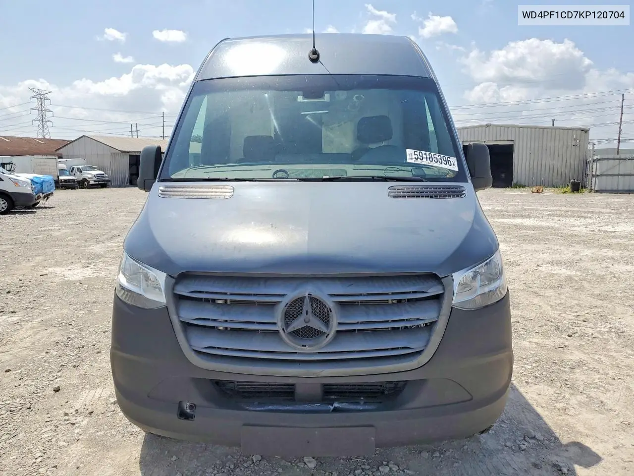 2019 Mercedes-Benz Sprinter 2500/3500 VIN: WD4PF1CD7KP120704 Lot: 59185396