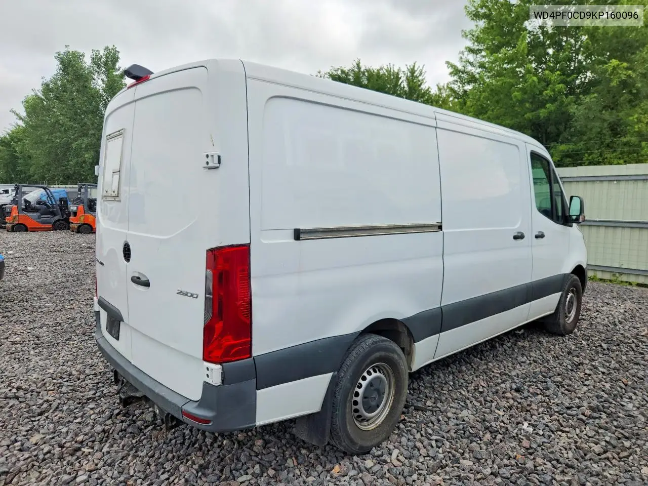 2019 Mercedes-Benz Sprinter 2500/3500 VIN: WD4PF0CD9KP160096 Lot: 59328106
