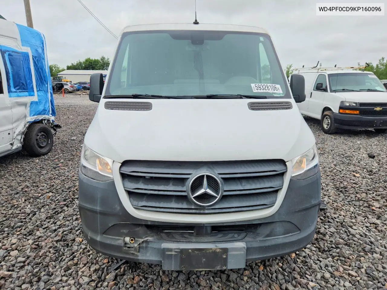 2019 Mercedes-Benz Sprinter 2500/3500 VIN: WD4PF0CD9KP160096 Lot: 59328106