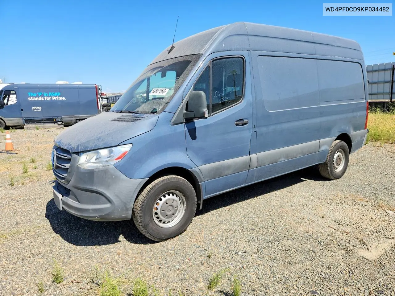 2019 Mercedes-Benz Sprinter VIN: WD4PF0CD9KP034482 Lot: 59807666
