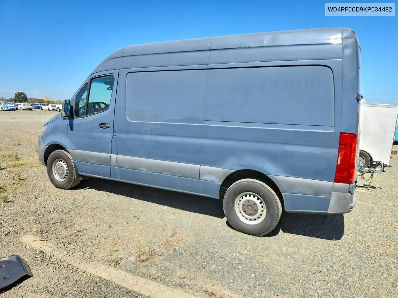2019 Mercedes-Benz Sprinter VIN: WD4PF0CD9KP034482 Lot: 59807666