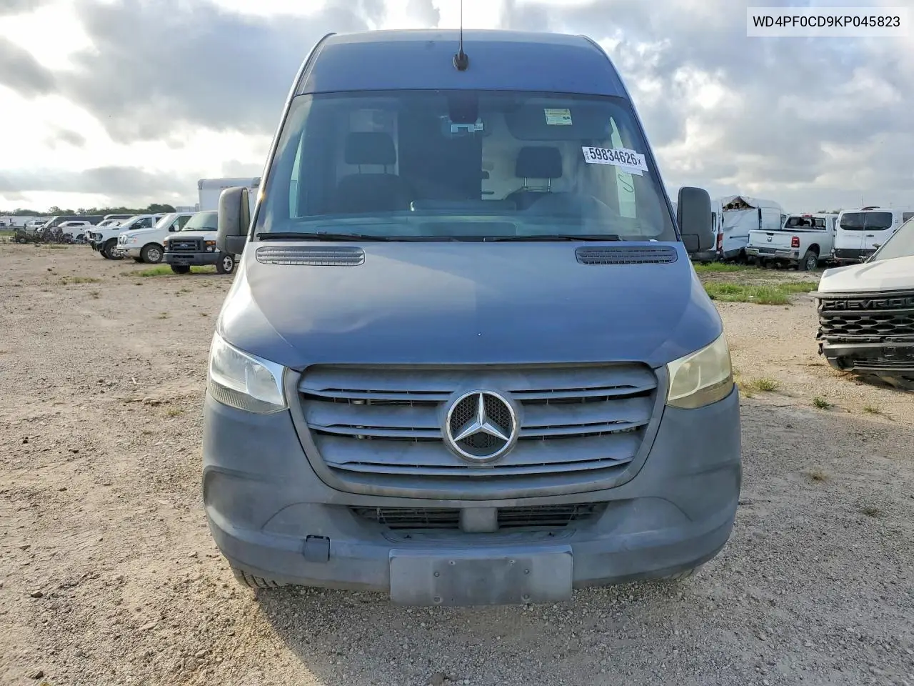 2019 Mercedes-Benz Sprinter 2500/3500 Delivery Van VIN: WD4PF0CD9KP045823 Lot: 59834626
