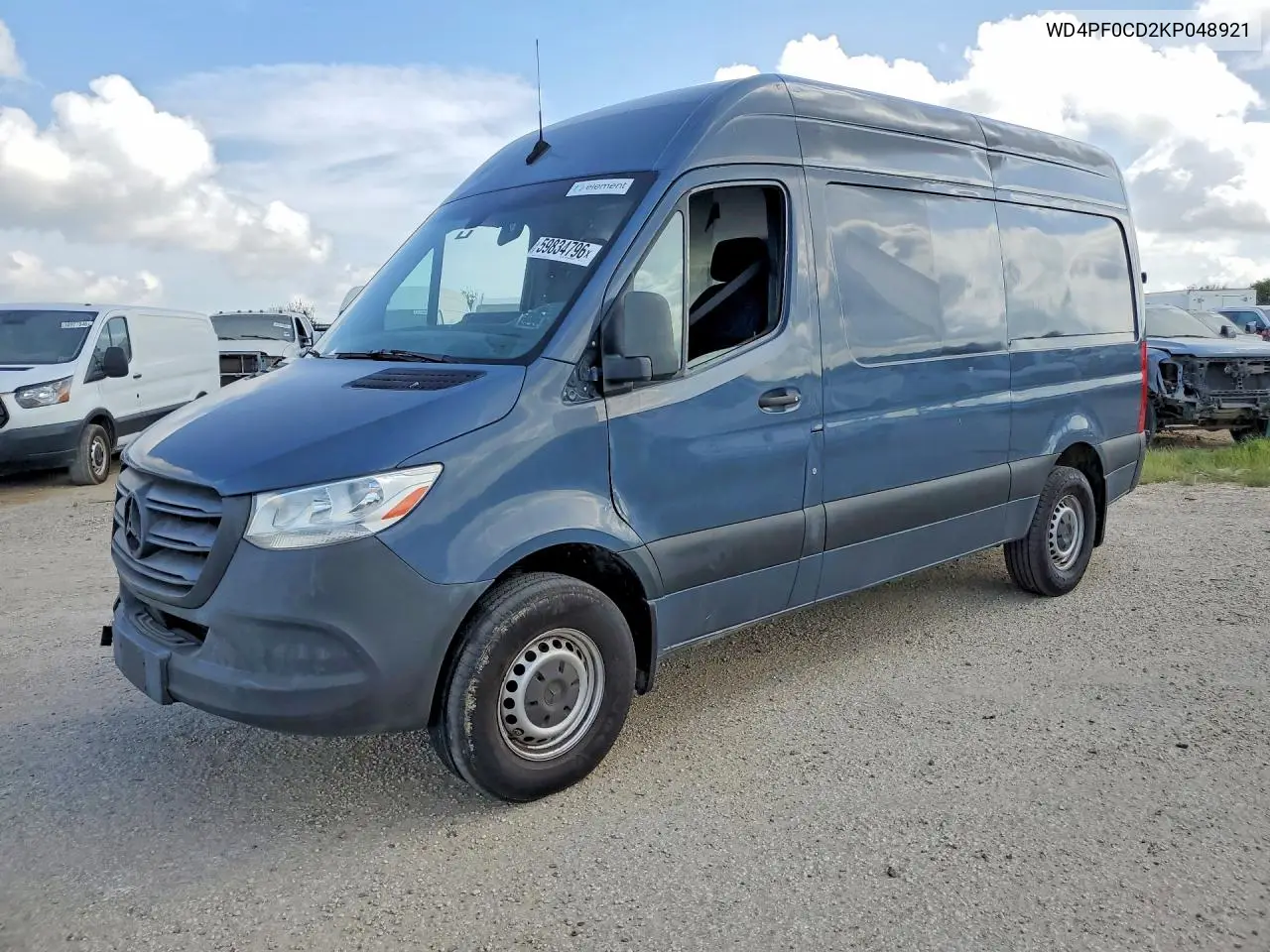 2019 Mercedes-Benz Sprinter 2500/3500 Delivery Van VIN: WD4PF0CD2KP048921 Lot: 59834796