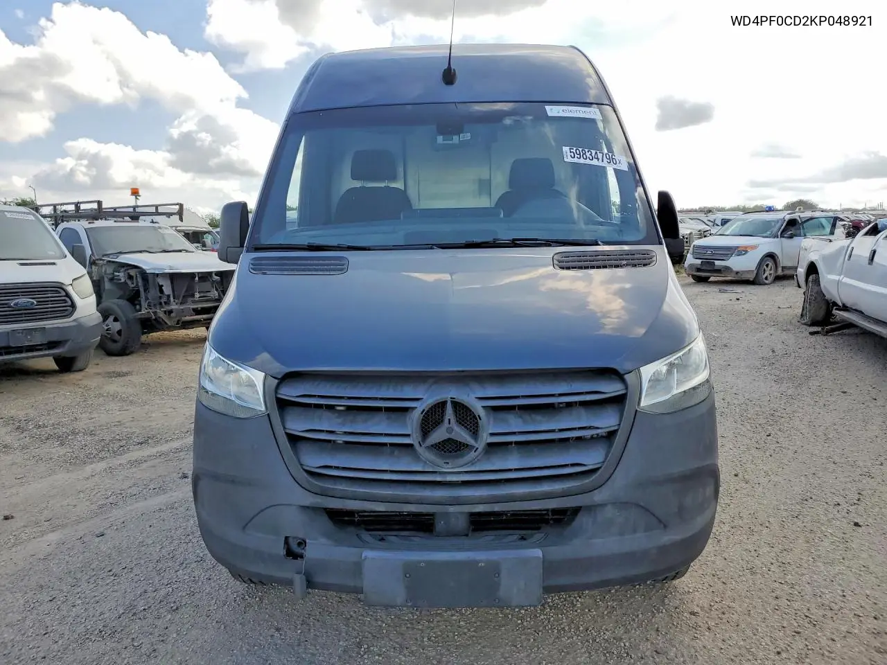 2019 Mercedes-Benz Sprinter 2500/3500 Delivery Van VIN: WD4PF0CD2KP048921 Lot: 59834796