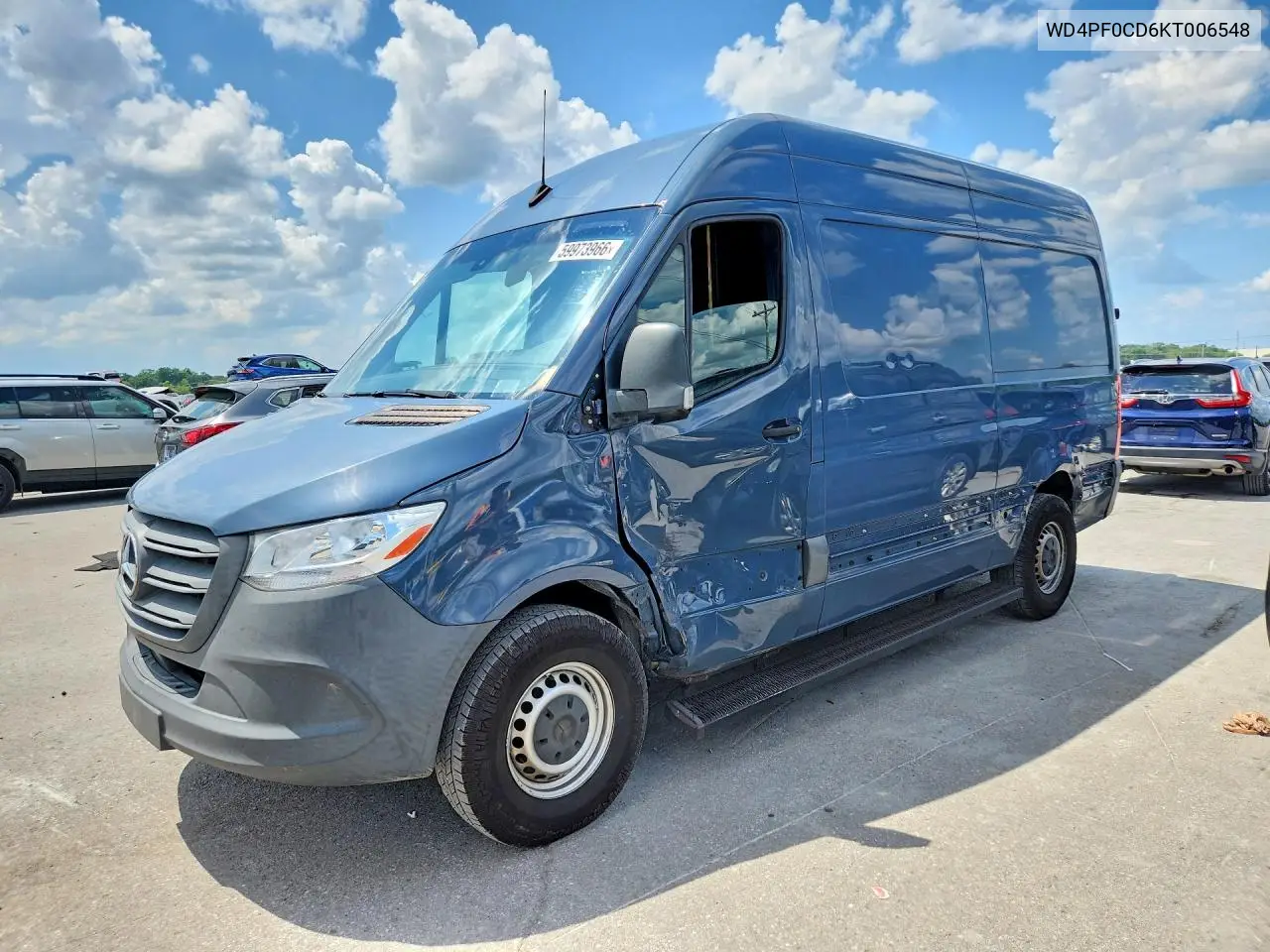 2019 Mercedes-Benz Sprinter 2500/3500 Delivery Van VIN: WD4PF0CD6KT006548 Lot: 59973966