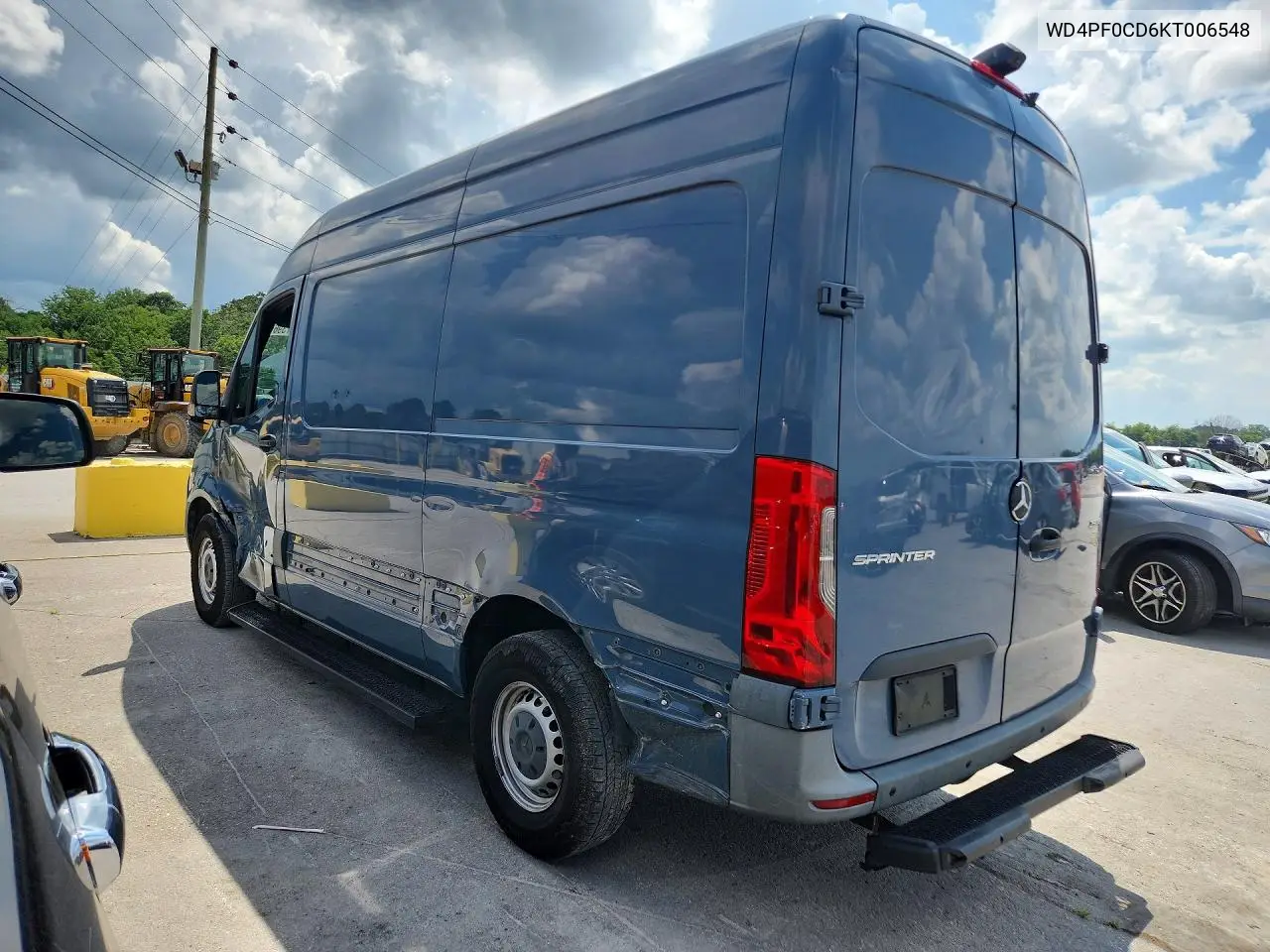 2019 Mercedes-Benz Sprinter 2500/3500 Delivery Van VIN: WD4PF0CD6KT006548 Lot: 59973966