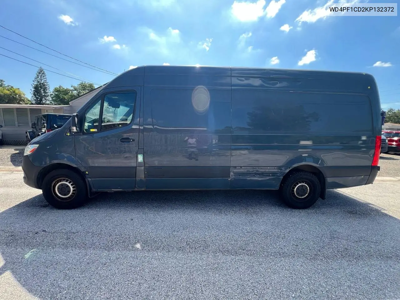 2019 Mercedes-Benz Sprinter 2500/3500 VIN: WD4PF1CD2KP132372 Lot: 60043286
