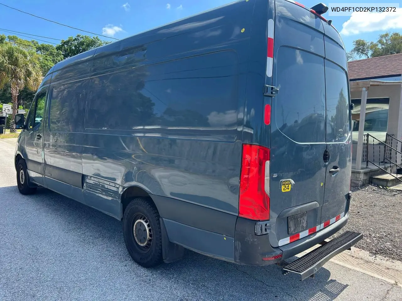 2019 Mercedes-Benz Sprinter 2500/3500 VIN: WD4PF1CD2KP132372 Lot: 60043286