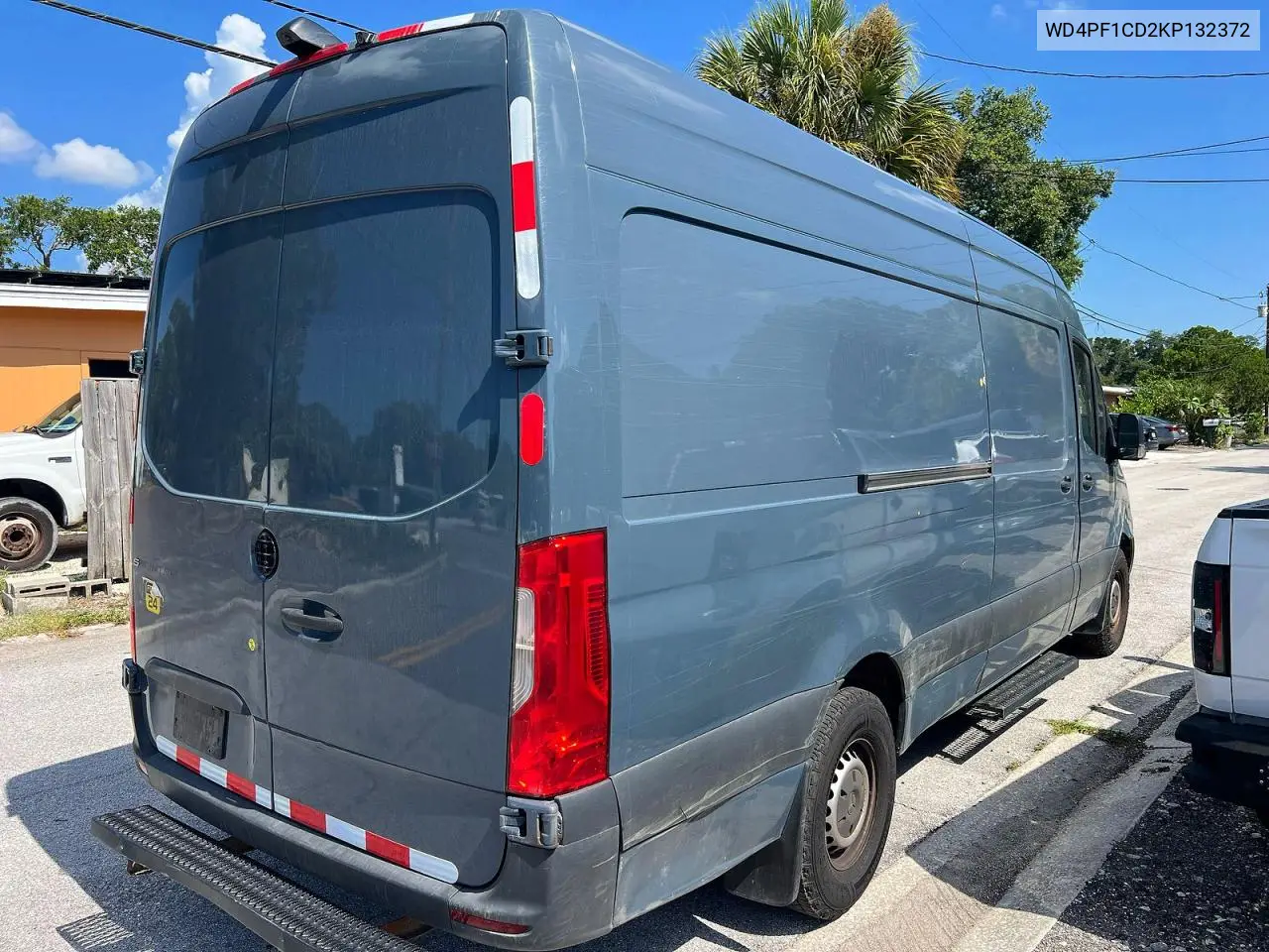 2019 Mercedes-Benz Sprinter 2500/3500 VIN: WD4PF1CD2KP132372 Lot: 60043286