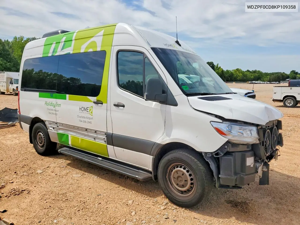 2019 Mercedes-Benz Sprinter 2500/3500 VIN: WDZPF0CD8KP109358 Lot: 60254246