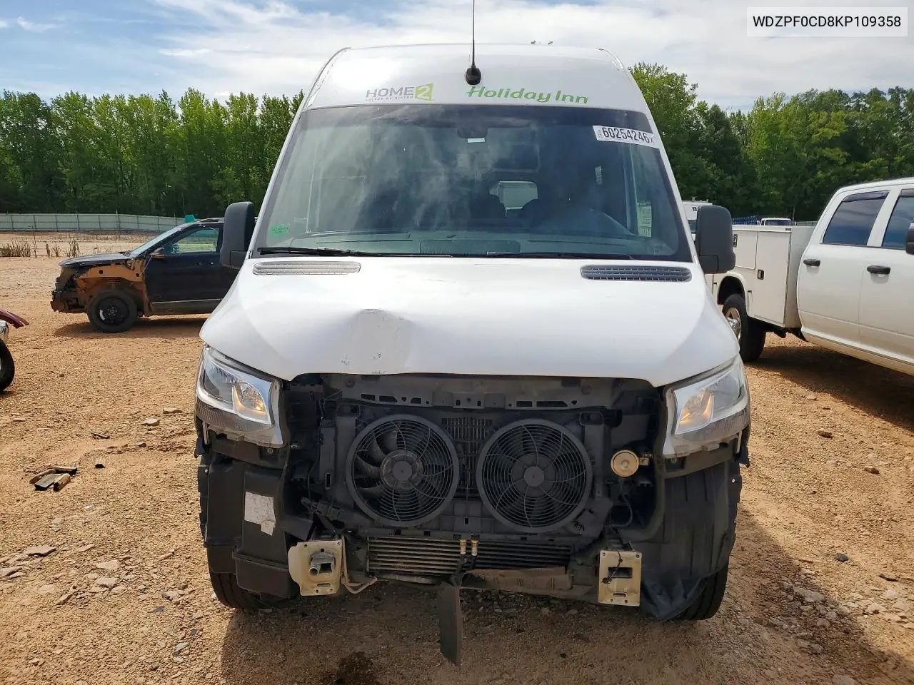 2019 Mercedes-Benz Sprinter 2500/3500 VIN: WDZPF0CD8KP109358 Lot: 60254246