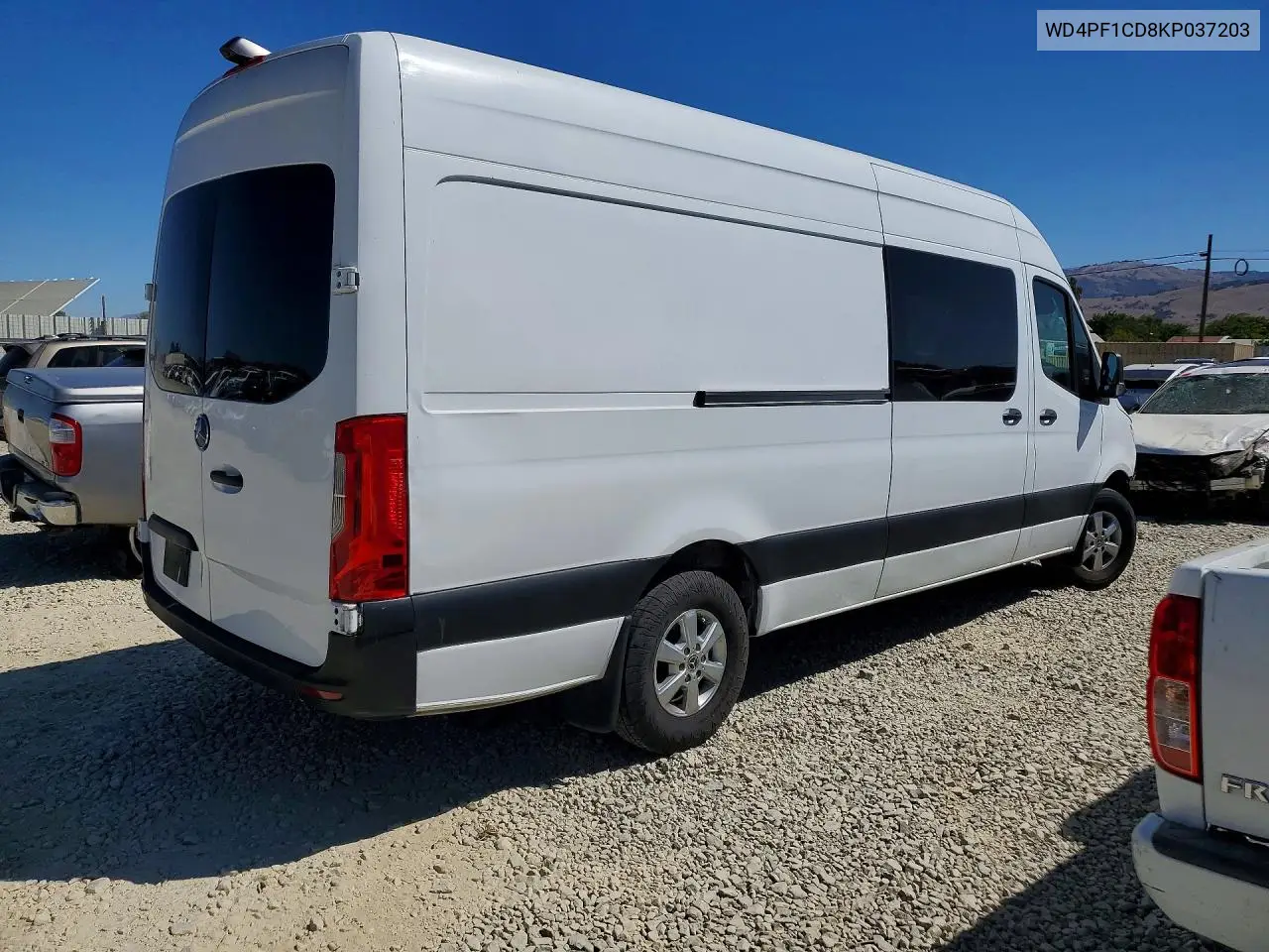 2019 Mercedes-Benz Sprinter 2500/3500 VIN: WD4PF1CD8KP037203 Lot: 60433456