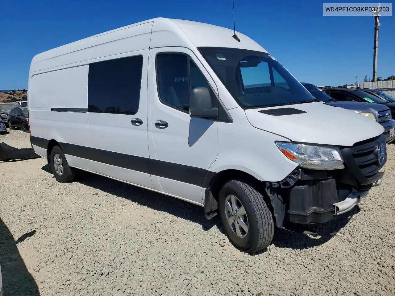 2019 Mercedes-Benz Sprinter 2500/3500 VIN: WD4PF1CD8KP037203 Lot: 60433456