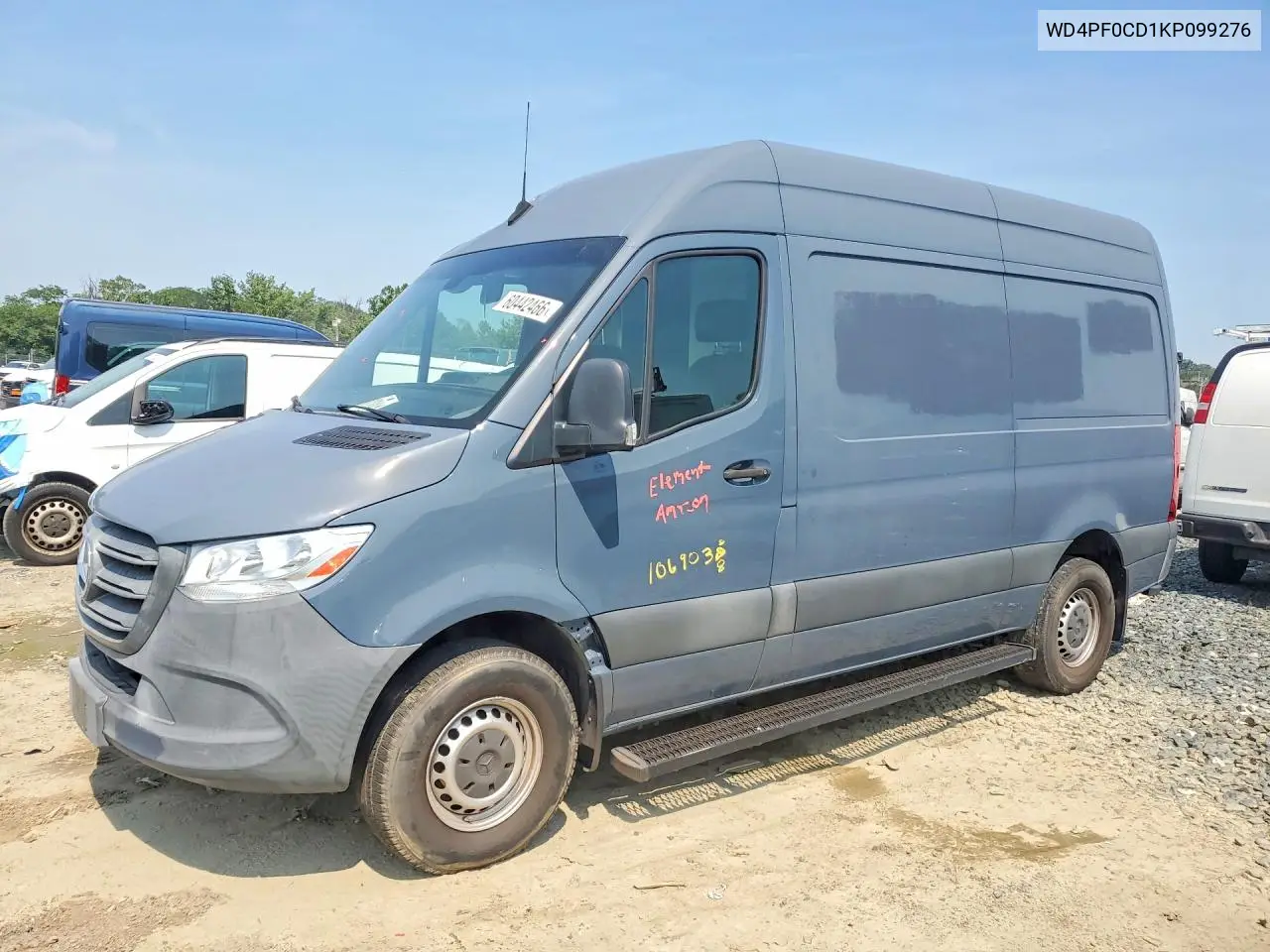 2019 Mercedes-Benz Sprinter 2500/3500 VIN: WD4PF0CD1KP099276 Lot: 60442466