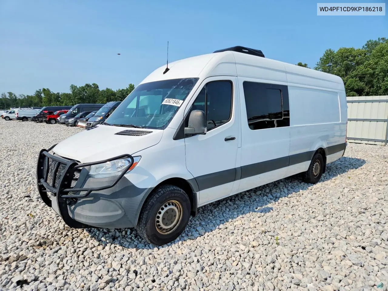 2019 Mercedes-Benz Sprinter 2500/3500 VIN: WD4PF1CD9KP186218 Lot: 60621846
