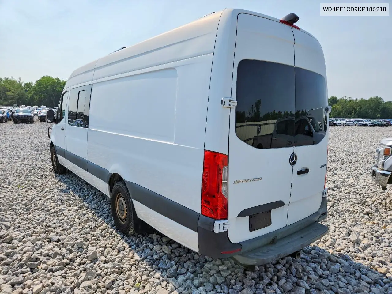 2019 Mercedes-Benz Sprinter 2500/3500 VIN: WD4PF1CD9KP186218 Lot: 60621846