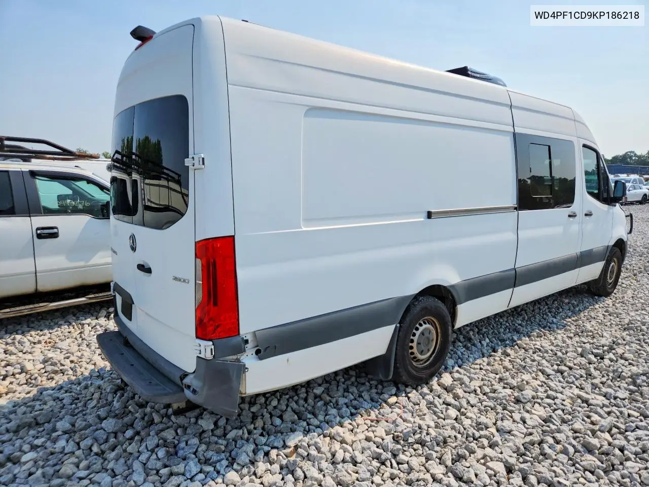 2019 Mercedes-Benz Sprinter 2500/3500 VIN: WD4PF1CD9KP186218 Lot: 60621846