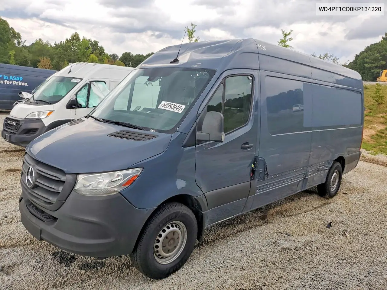 2019 Mercedes-Benz Sprinter 2500/3500 Delivery Van VIN: WD4PF1CD0KP134220 Lot: 60993946
