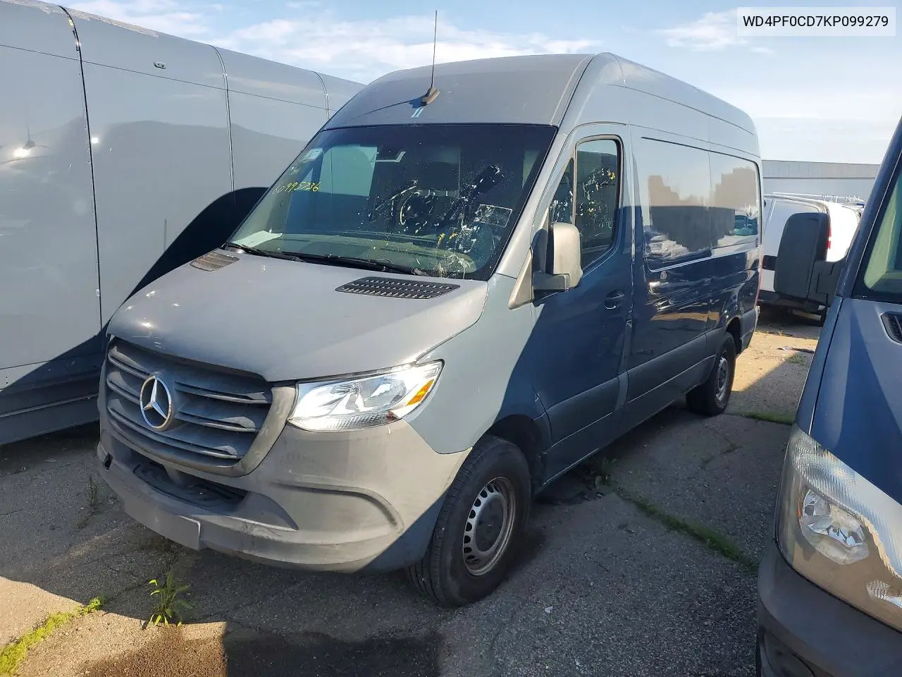 2019 Mercedes-Benz Sprinter 2500/3500 Delivery Van VIN: WD4PF0CD7KP099279 Lot: 60995736
