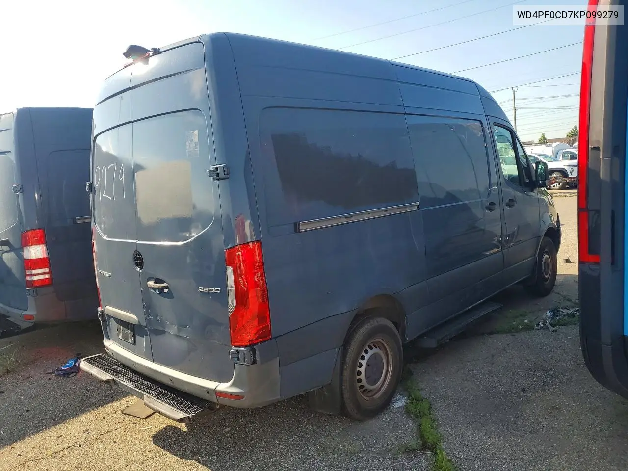 2019 Mercedes-Benz Sprinter 2500/3500 Delivery Van VIN: WD4PF0CD7KP099279 Lot: 60995736