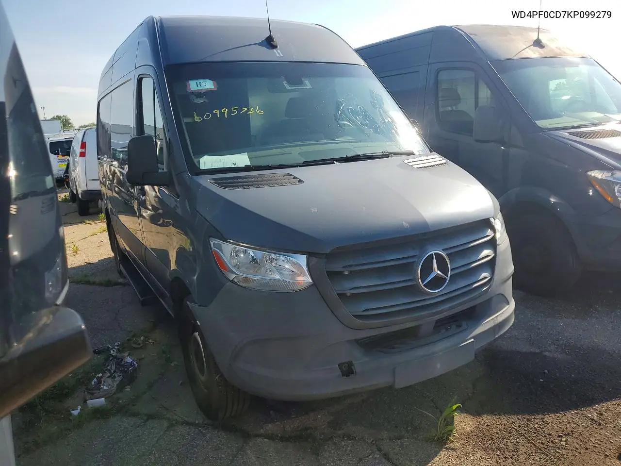 2019 Mercedes-Benz Sprinter 2500/3500 Delivery Van VIN: WD4PF0CD7KP099279 Lot: 60995736