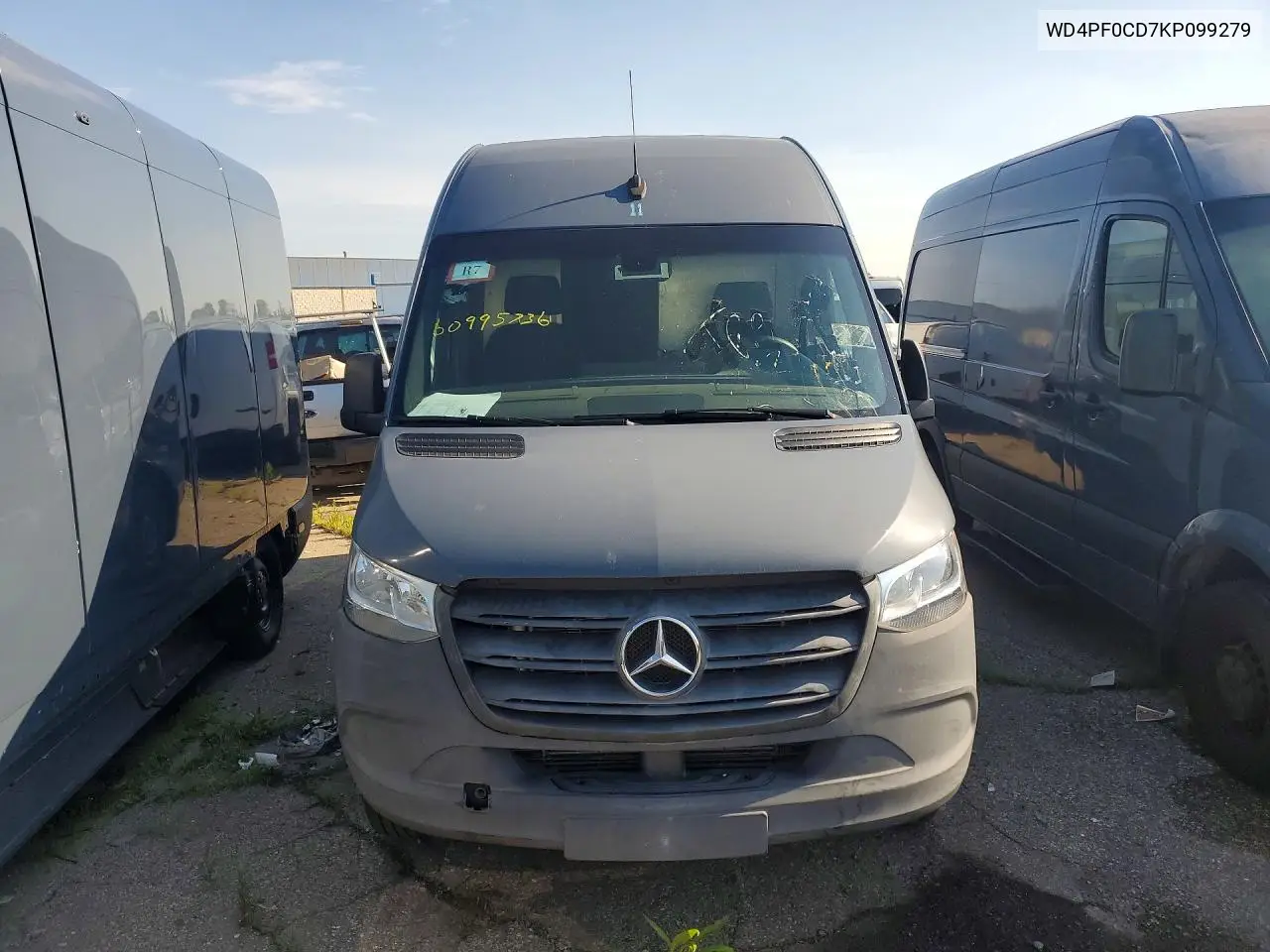 2019 Mercedes-Benz Sprinter 2500/3500 Delivery Van VIN: WD4PF0CD7KP099279 Lot: 60995736