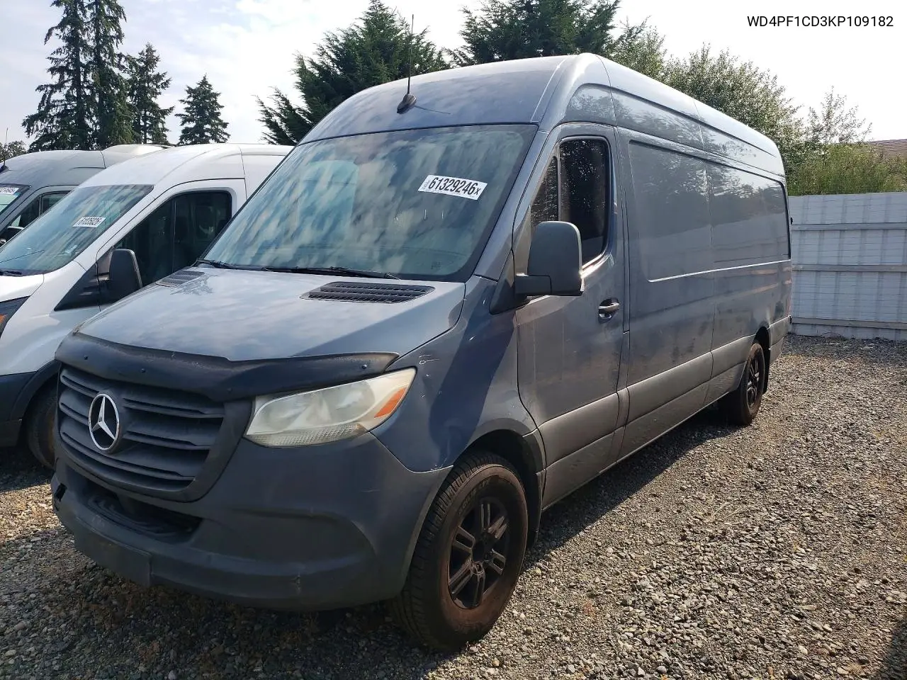 2019 Mercedes-Benz Sprinter 2500/3500 VIN: WD4PF1CD3KP109182 Lot: 61329246