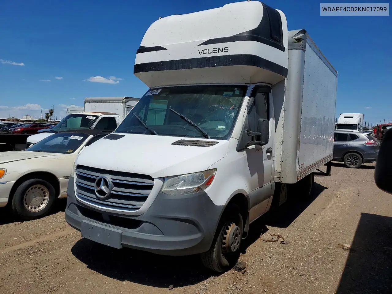2019 Mercedes-Benz Sprinter 3500/4500 VIN: WDAPF4CD2KN017099 Lot: 61581246