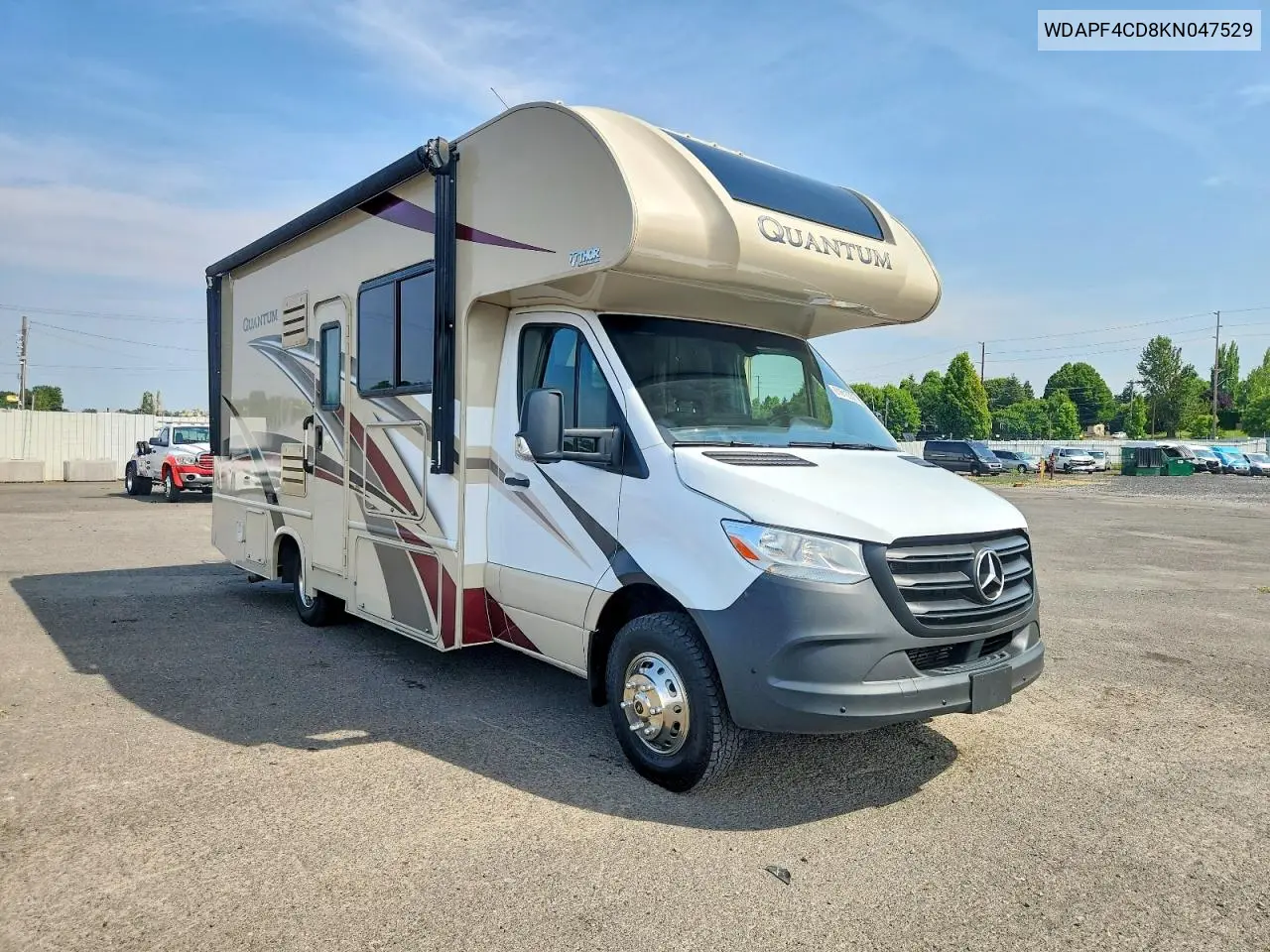 2019 Mercedes Sprinter Rv - Rv VIN: WDAPF4CD8KN047529 Lot: 61610556