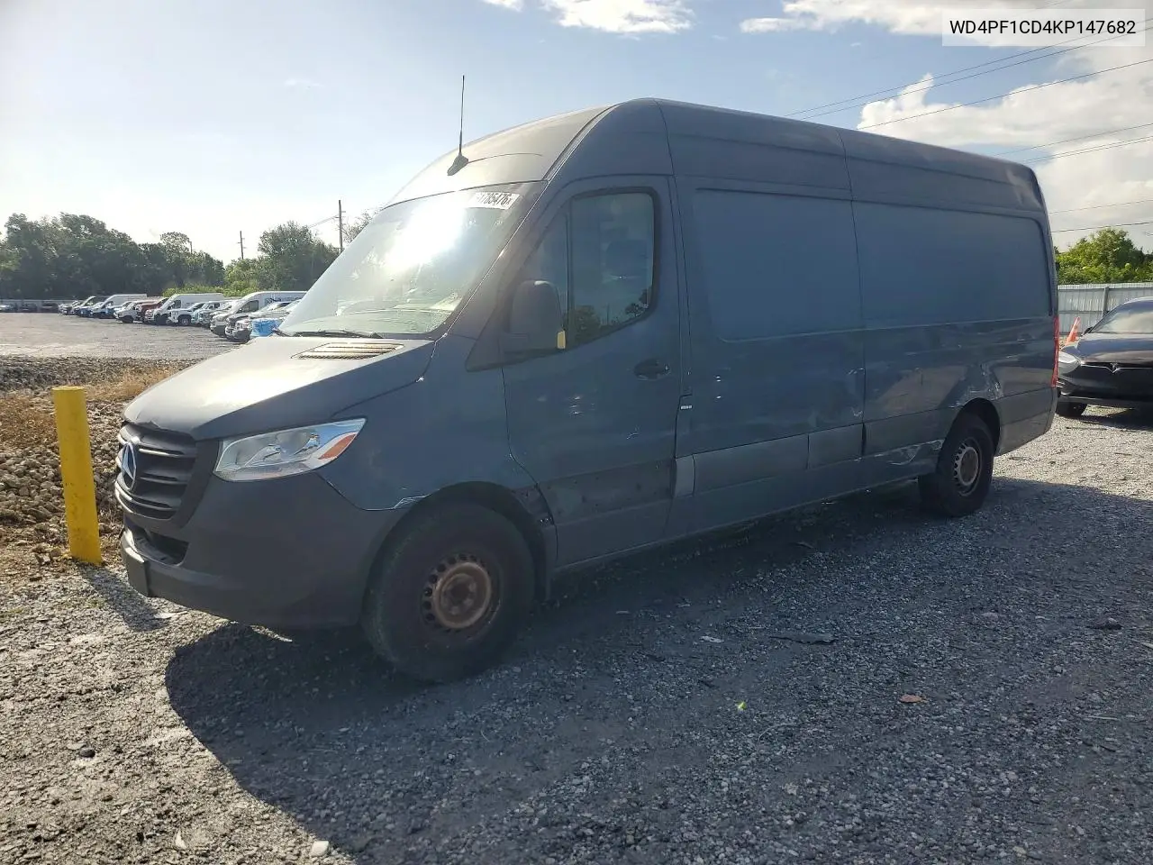 2019 Mercedes-Benz Sprinter 2500/3500 VIN: WD4PF1CD4KP147682 Lot: 61785476