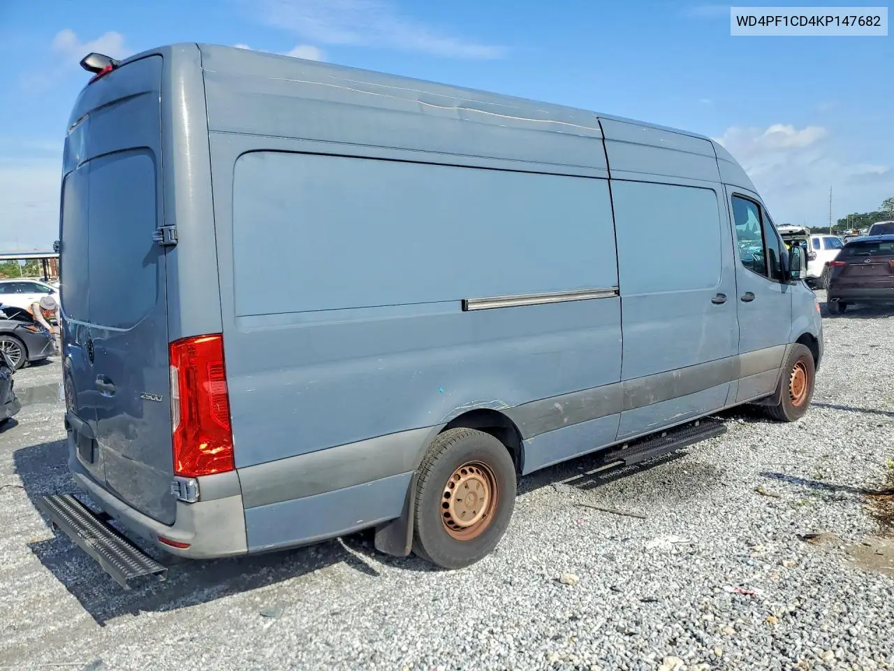 2019 Mercedes-Benz Sprinter 2500/3500 VIN: WD4PF1CD4KP147682 Lot: 61785476