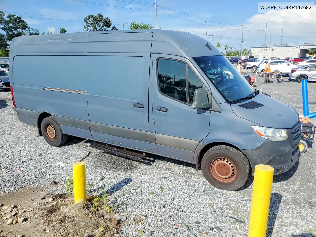 2019 Mercedes-Benz Sprinter 2500/3500 VIN: WD4PF1CD4KP147682 Lot: 61785476