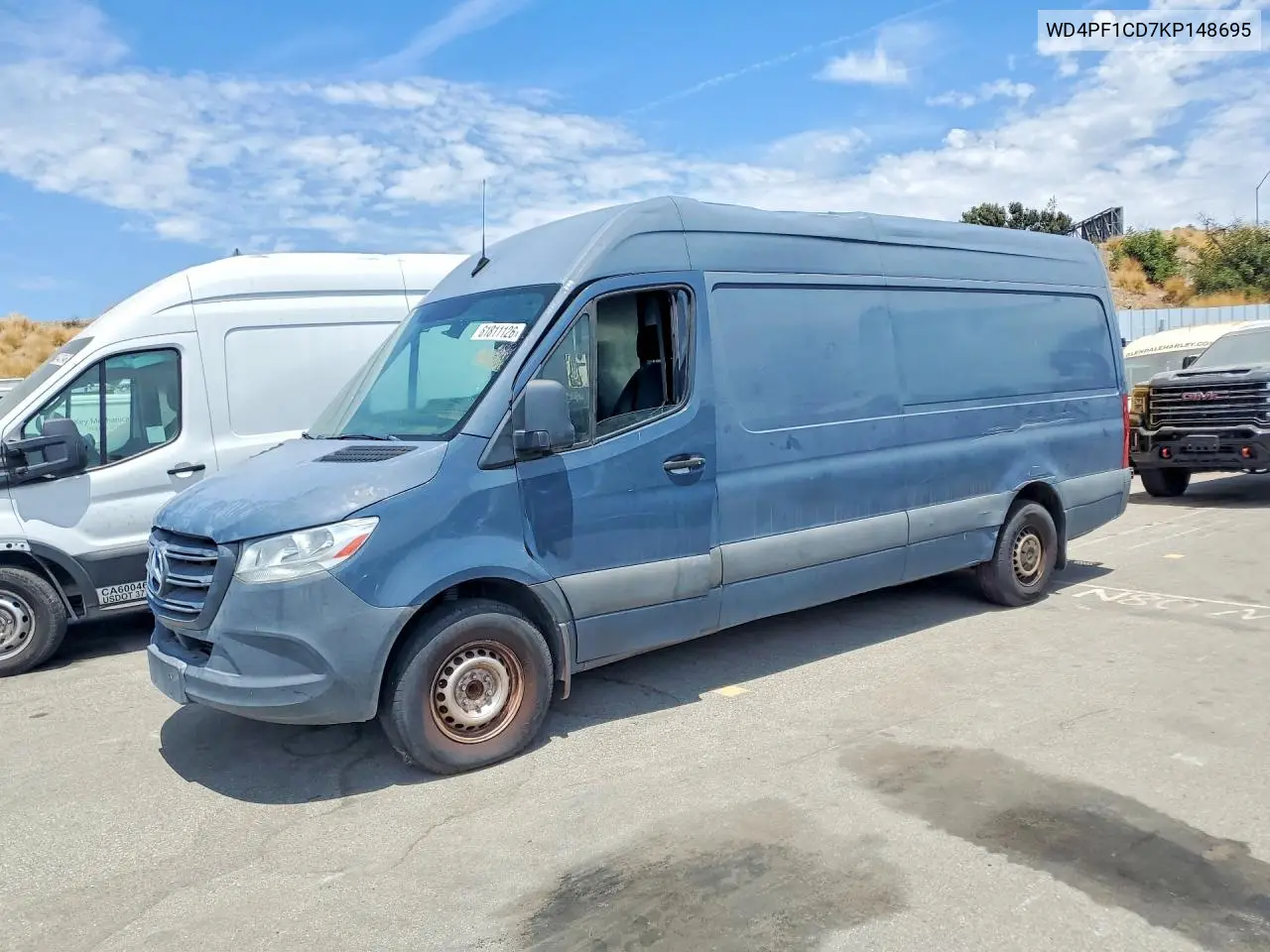 2019 Mercedes-Benz Sprinter 2500/3500 VIN: WD4PF1CD7KP148695 Lot: 61811126