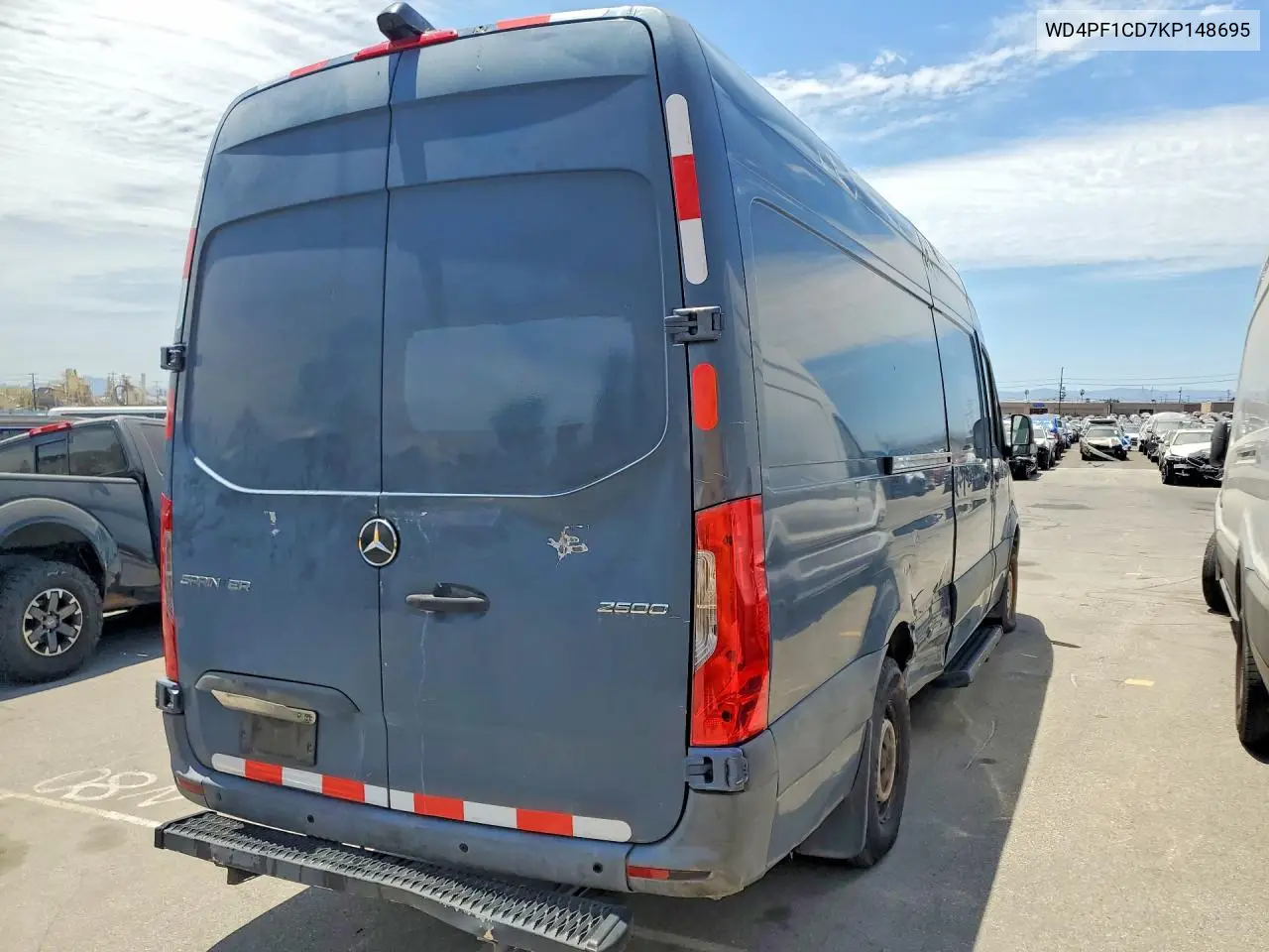 2019 Mercedes-Benz Sprinter 2500/3500 VIN: WD4PF1CD7KP148695 Lot: 61811126