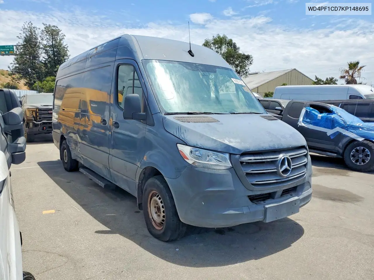2019 Mercedes-Benz Sprinter 2500/3500 VIN: WD4PF1CD7KP148695 Lot: 61811126