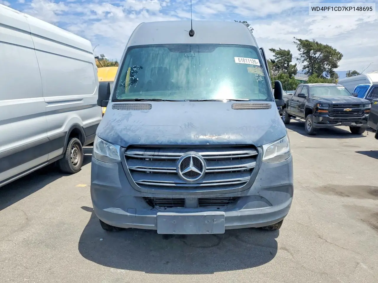 2019 Mercedes-Benz Sprinter 2500/3500 VIN: WD4PF1CD7KP148695 Lot: 61811126